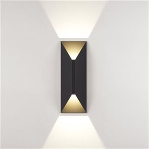 Applique murale LED intégrée d'extérieur LUVIA par BAZZ 24 W