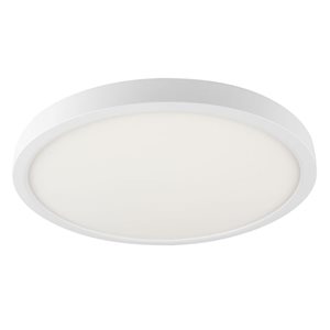 BAZZ LUNAS 14-in White Flush Mount LED Ceiling Light Fixture