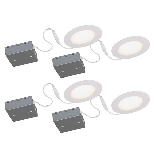 BAZZ LUXWAY 4-Pack 4-in 11W Integrated LED Recessed Kit
