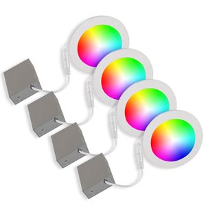 BAZZ Smart Home Wi-Fi RGB Tunable Disk Kit