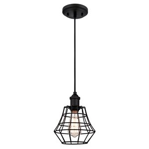 Mini pendentif Intérieur Nathaniel de Westinghouse noir mat
