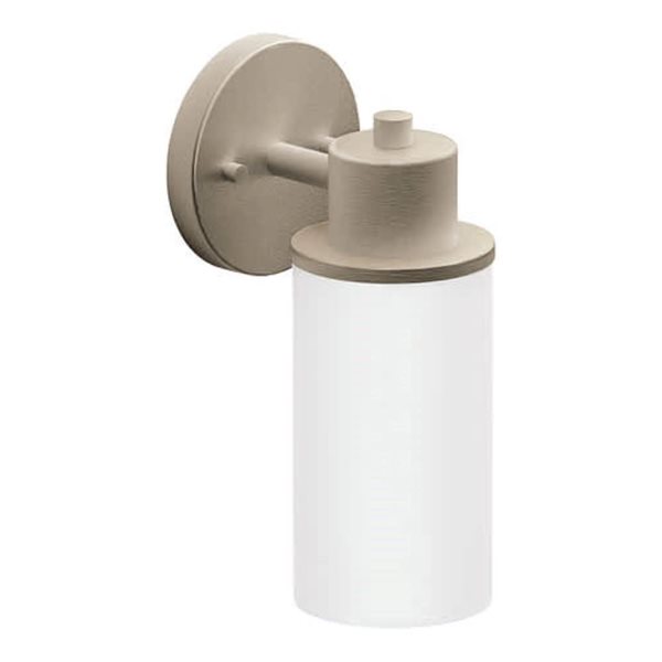 MOEN Iso 7-in W 1-Light Brushed Nickel Transitional Wall Sconce