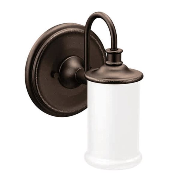 MOEN Belfield 9.25-in W 1-Light Oil-Rubbed Bronze Transitional Wall Sconce