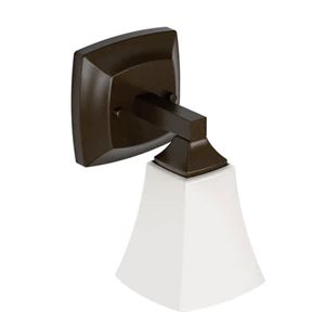 Applique murale à 1 lumière Voss de MOEN 9 po l. style transitionnel en bronze