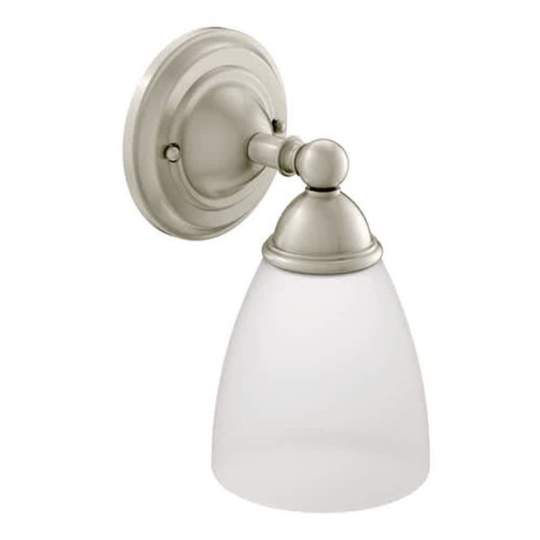 MOEN Brantford 8-in W 1-Light Brushed Nickel Transitional Wall Sconce