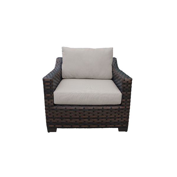Think Patio Riverbrook Deluxe All-Weather Wicker Modular 9-Piece Patio Sectional Set