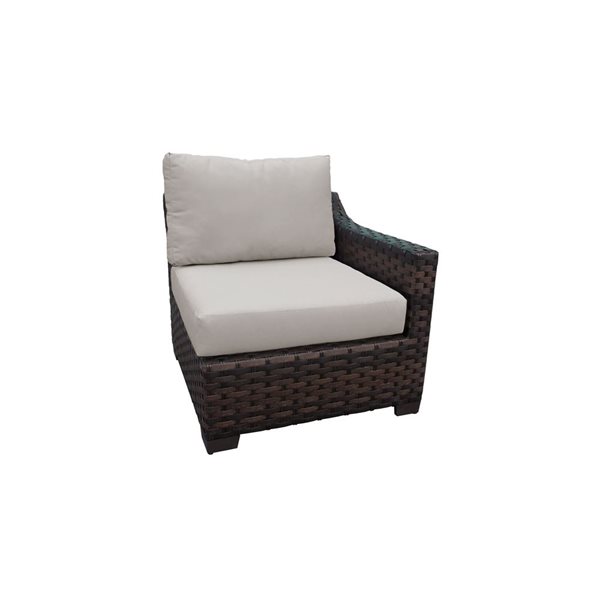 Think Patio Riverbrook Deluxe All-Weather Wicker Modular 9-Piece Patio Sectional Set