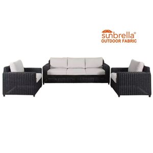 Think Patio Deer Ridge All-Weather Wicker Patio Conversation Set