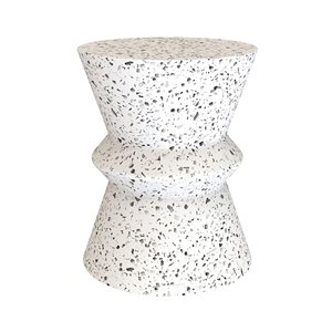 LH Home Terrazzo Concrete Hourglass Side Table