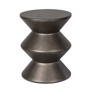 LH Home Bronze Concrete Inverted Side Table