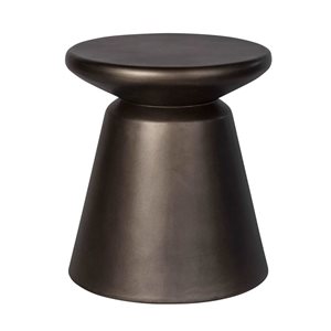 LH Home Bronze Concrete Mineral Side Table