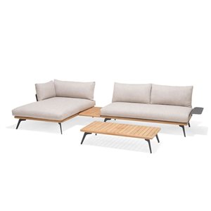 Mobilier d'extérieur 4 places Pearl de Scancom, beige