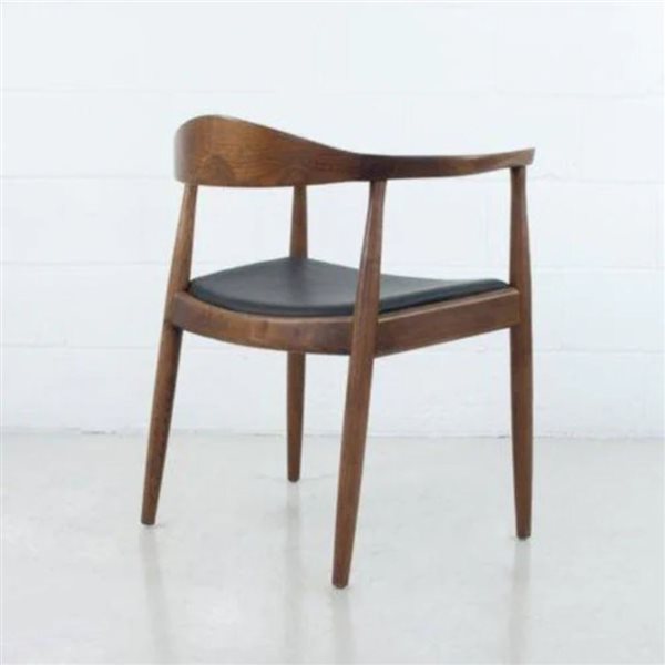 Plata Import Modern Brown and Black Dining Armchair