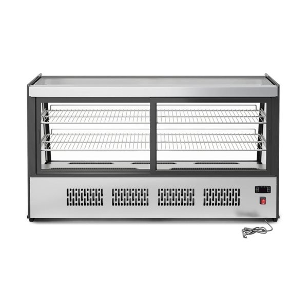 Koolmore 48-in 7 ft³ Countertop Bakery Display Refrigerator - Stainless Steel