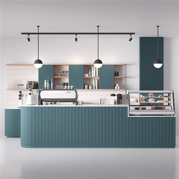 Koolmore 48-in 7 ft³ Countertop Bakery Display Refrigerator - Stainless Steel