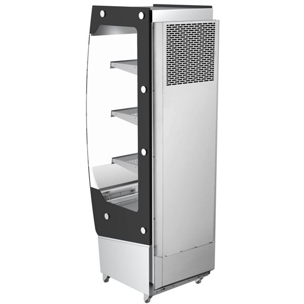 Koolmore 26-in 7.7 ft³ Open Air Grab and Go Refrigerator - Stainless Steel