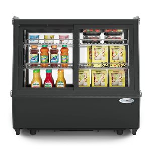 Koolmore 28-in 5 ft³ Self-Service Countertop Display Refrigerator - Black