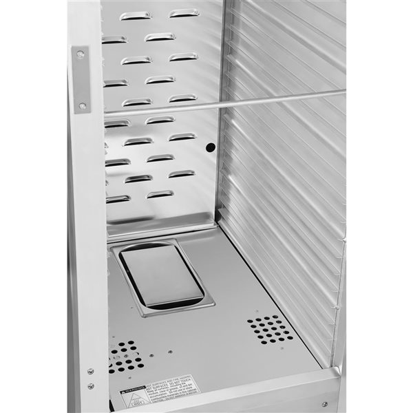 Koolmore 33-in Commercial Insulated Heated Holding/Proofing Cabinet with 35-Pan Capacity and Solid Door - Silver