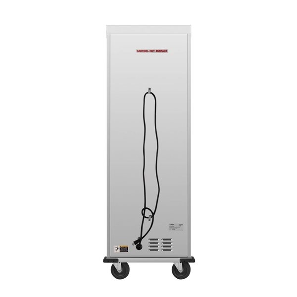 Koolmore 33-in Commercial Insulated Heated Holding/Proofing Cabinet with 35-Pan Capacity and Solid Door - Silver