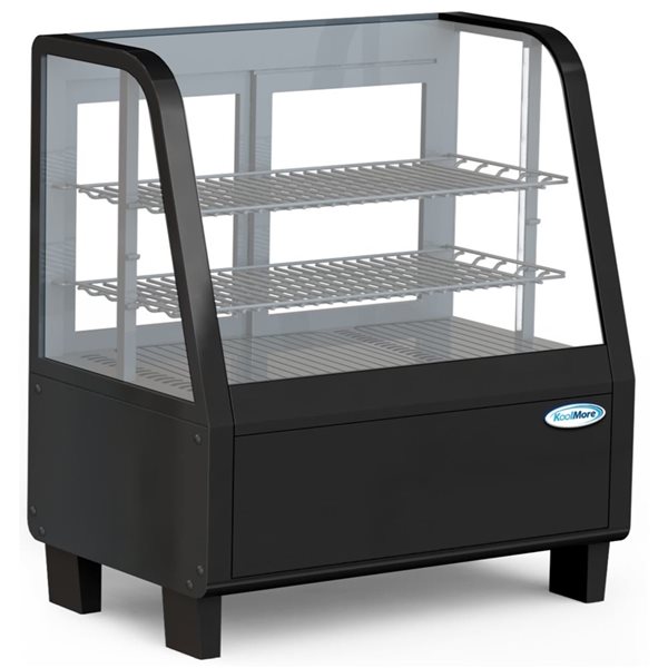 Koolmore 27-in 3.6 ft³ Countertop Display Refrigerator - Black