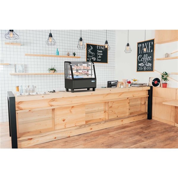 Koolmore 27-in 3.6 ft³ Countertop Display Refrigerator - Black