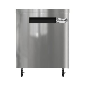 Koolmore 27-in 5 ft³ One Door Commercial Undercounter Refrigerator - Stainless Steel