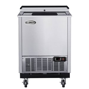 Koolmore 25-in 5-ft³ Stainless Steel Commercial Glass Froster - ETL Listed (KM-GF25-SS)