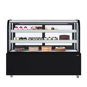 Koolmore 60-in 17.6 ft³ Refrigerated Bakery Display Case - Black