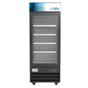 Koolmore 28-in 23 ft³ One-Door Merchandiser Refrigerator - Stainless Steel