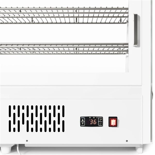 Koolmore 60-in 8 ft³ Countertop Bakery Display Refrigerator - White