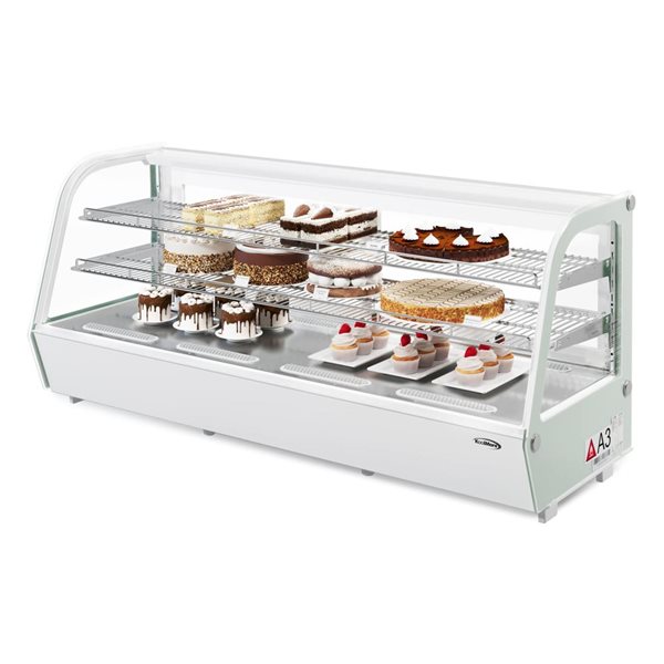 Koolmore 60-in 8 ft³ Countertop Bakery Display Refrigerator - White