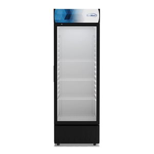 Koolmore 24-in 12 ft³ One-Door Merchandiser Refrigerator - Stainless Steel