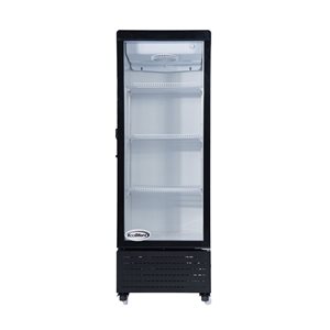 Koolmore 21-in 8 ft³ One Glass Door Black Commercial Display Merchandiser Refrigerator Cooler - ETL Listed