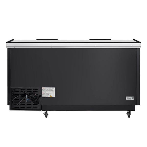 Koolmore 65-in 19-ft³ Black Commercial Bottle Cooler with Built-In Opener - ETL Listed