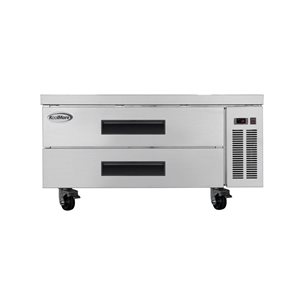Koolmore 48-in SS Commercial Chef Base Refrigerator Storage Cabinet w/ Pull-Out Drawers/Caster Wheels - ETL Listed