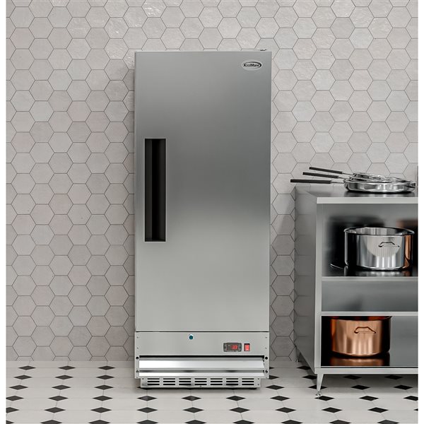 Koolmore 25-in 12 ft³ Commercial Stainless Steel 1-Door Reach-In Refrigerator