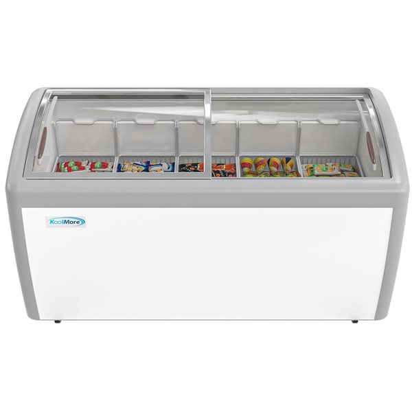 Koolmore 60-in 16-ft³ White Display Ice Cream Freezer (MCF-16C)