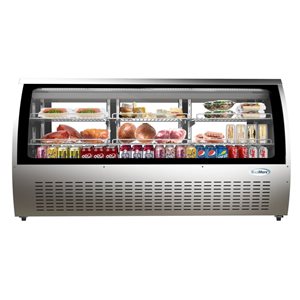 Koolmore 82-in 32 ft³ Deli Display Refrigerator - Stainless Steel
