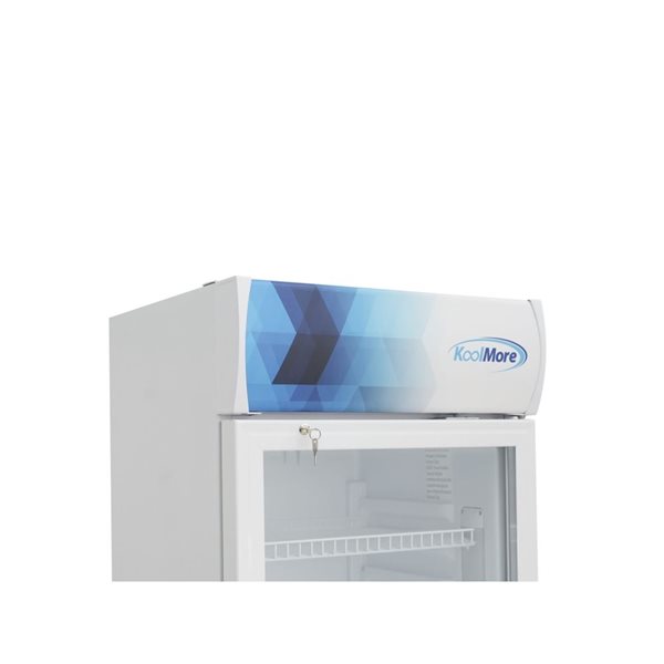 Koolmore 22-in 9 ft³ One-Door Commercial Merchandiser Refrigerator - White