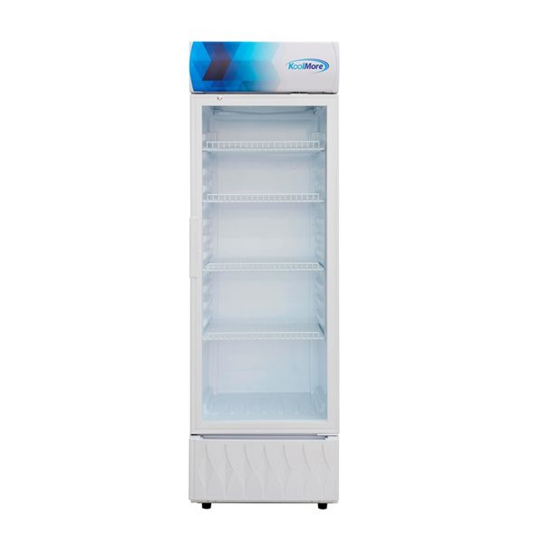 Koolmore 22-in 9 ft³ One-Door Commercial Merchandiser Refrigerator - White
