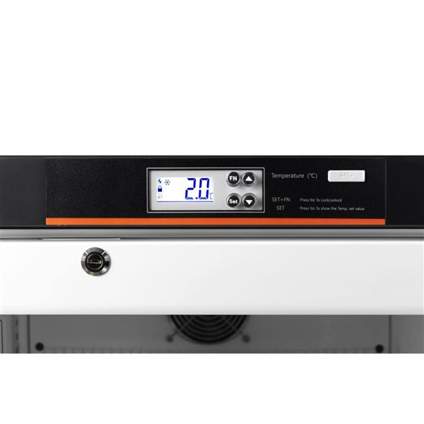 Koolmore 4.5 ft³ White Countertop Medical Pharmacy Refrigerator with Multi-Level Emergency Alarms - UL Listed