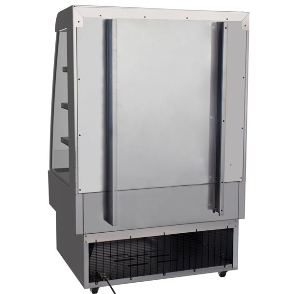 Koolmore 35-in 13.4 ft³ Open Air Grab and Go Refrigerator - Stainless Steel