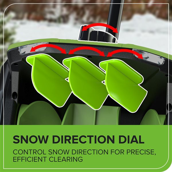 Greenworks 80V 12-in Brushless Snow Shovel w/ Directional Vane