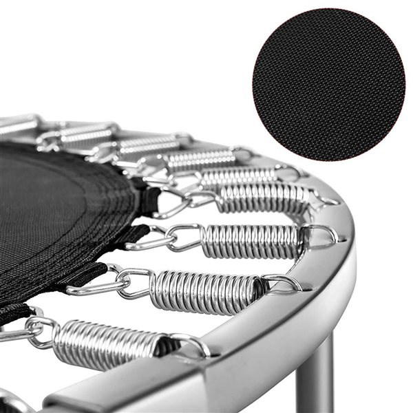 Costway 60-in 2-Person Foldable Mini Rebounder Trampoline with Adjustable Handle - Red