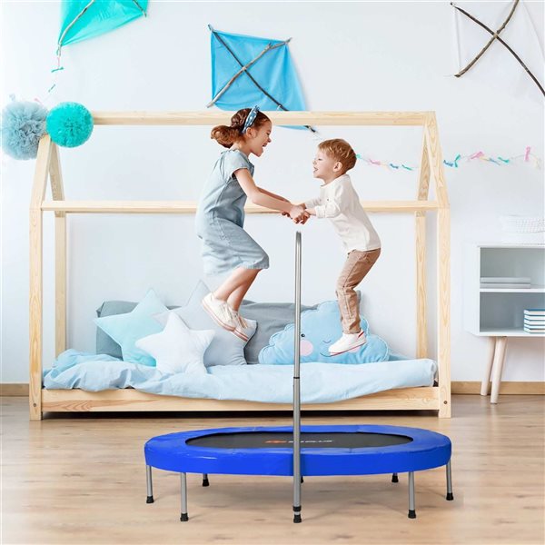 Costway 60-in 2-Person Foldable Mini Rebounder Trampoline with