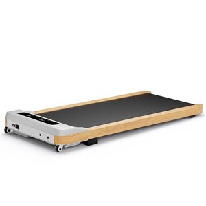 Costway Under Desk Treadmill w/ Remote Control and LED Display for Home Office - Grey/Black/Natural