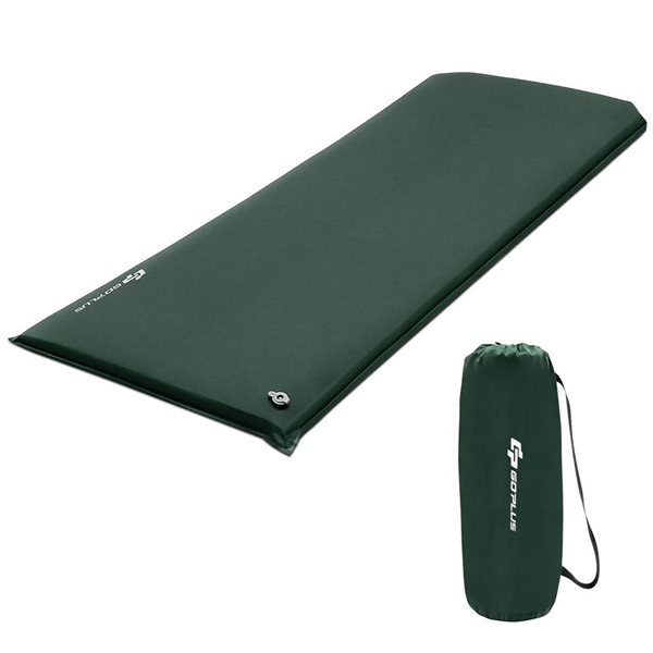 Costway Portable Lightweight Folding Foam Sleeping Cot for Camping - Green