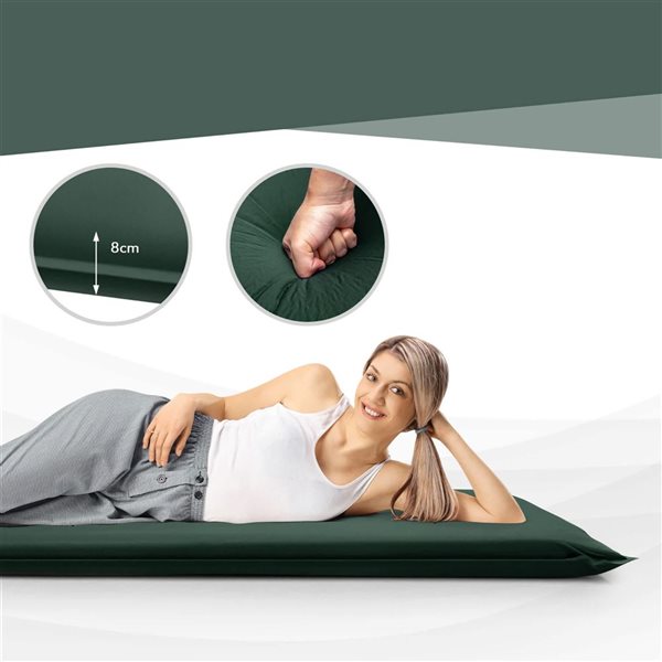 Costway Portable Lightweight Folding Foam Sleeping Cot for Camping - Green