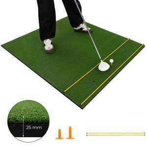 Costway 5 x 4-ft Indoor/Outdoor Artificial Turf Grass Practice Mat - 25-mm