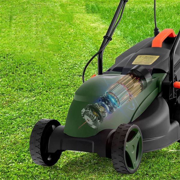 Costway 13-in 10 A Electric Corded Walk-Behind Lawnmower with Collection Box